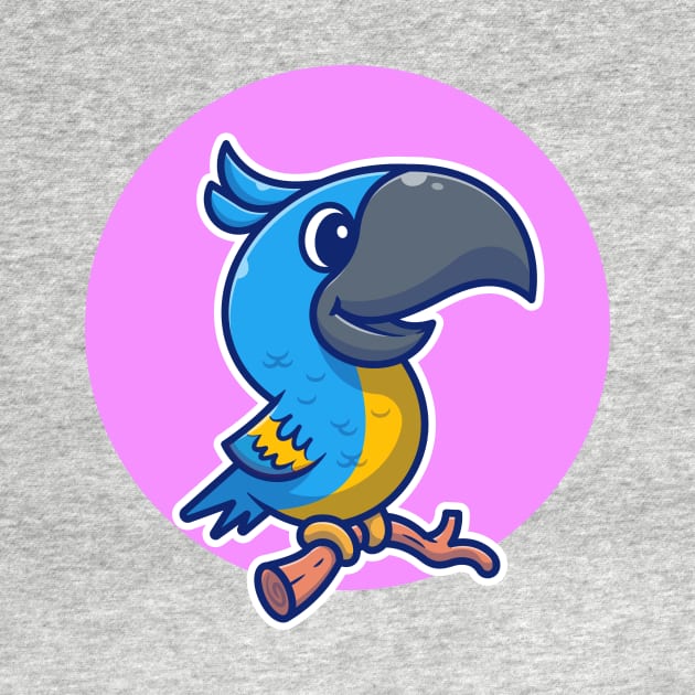 Cute Toucan Bird on Branch Cartoon by Catalyst Labs